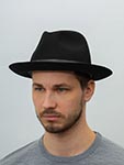 Шляпа STETSON арт. 2198209 FEDORA FURFELT (черный)
